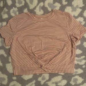 Pink crop top